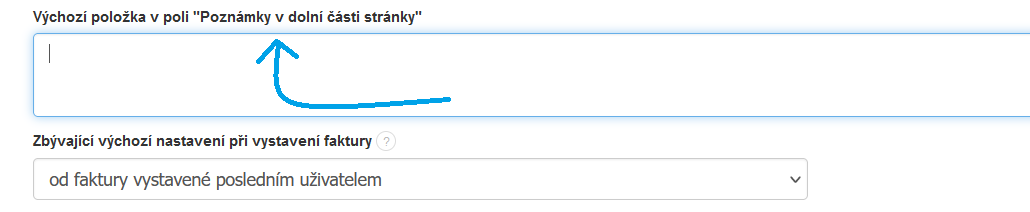 Poznamky v dolni casti stranky