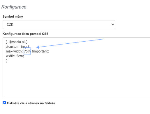 Zmena velikosti razitka
