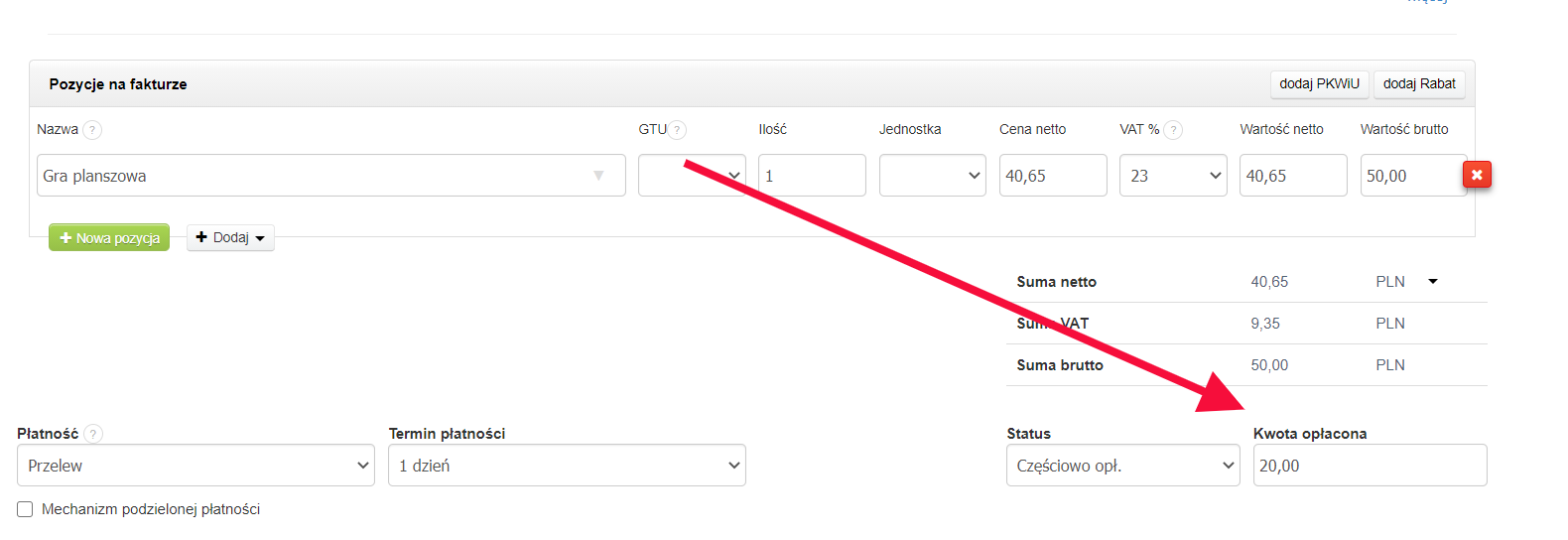 kwota op%C5%82acona   cz%C4%99%C5%9Bciowo
