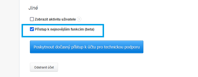 Policko pristup BETA