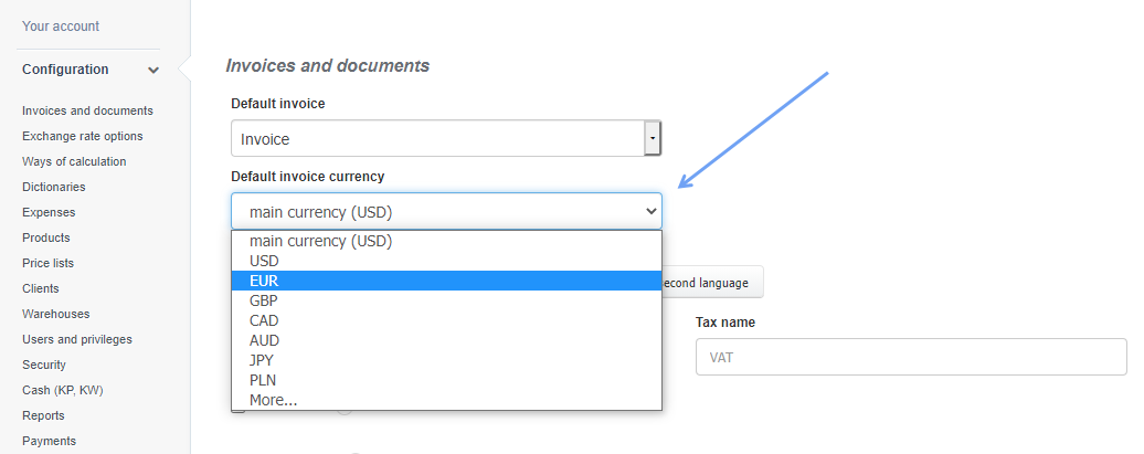 Currency bank account 2