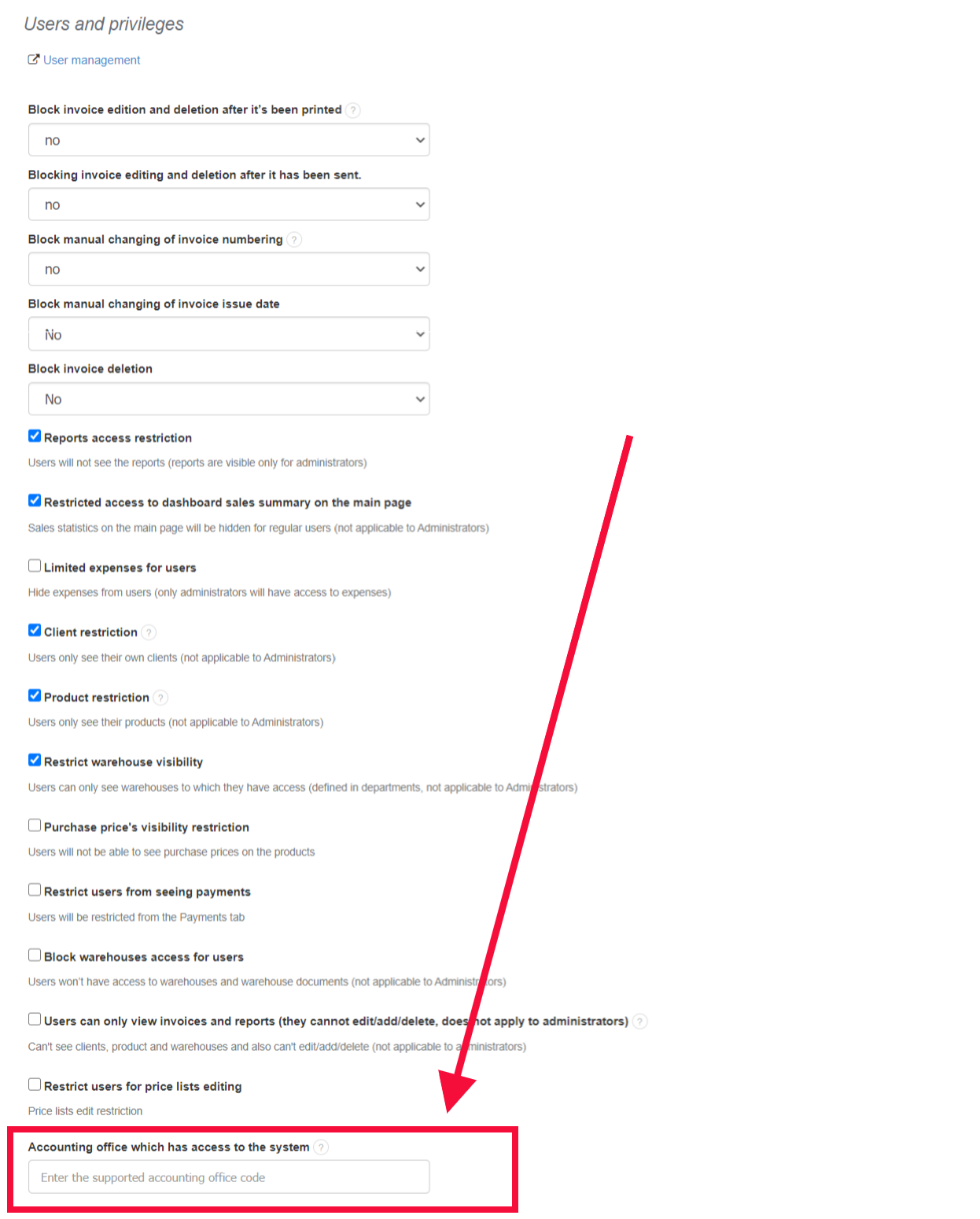 add access to the program 2