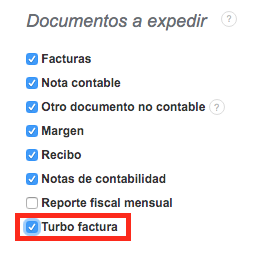 turbo factura