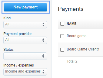 Payments one invoice 2