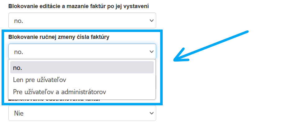 blokowanie zmiany nru