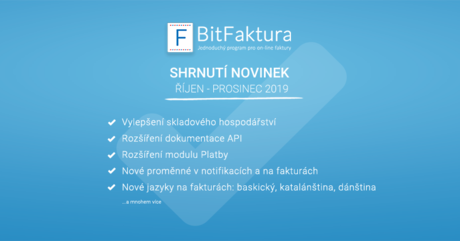 Shrnuti novinek rijen-prosinec 2019
