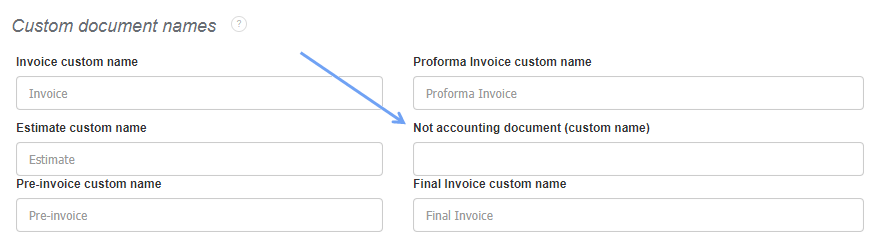Not accounting document