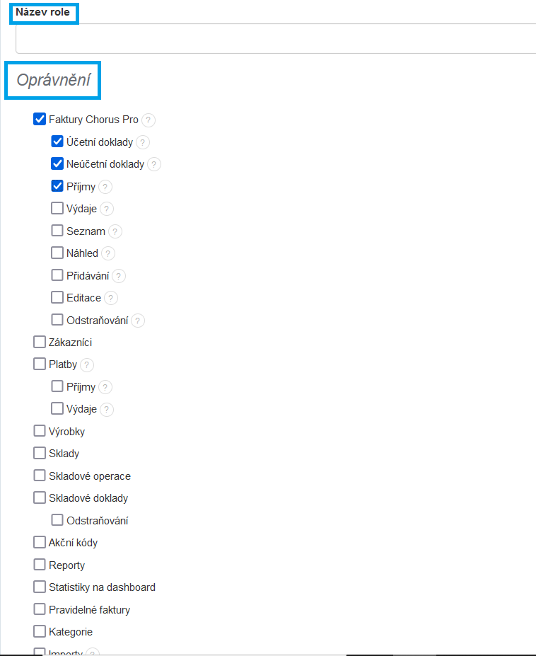 Nazev role opravneni