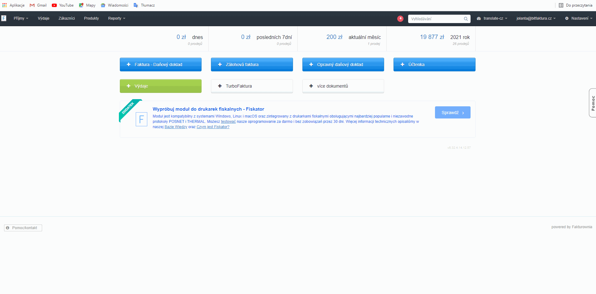 Sdileni faktur se zakaznikem