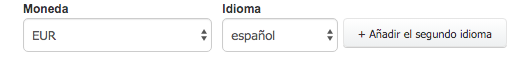 cambio de moneda o idioma en factura