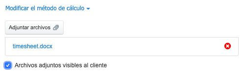 Archivos adjuntos visibles para el cliente