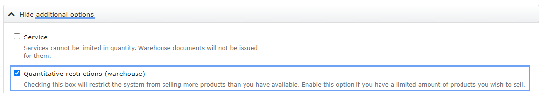 quantitive restrictions