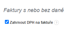 Faktury s a bez DPH