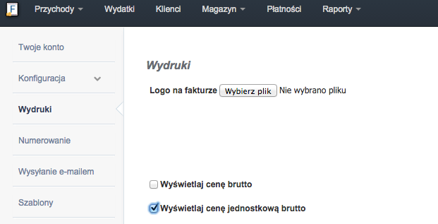 wyswietlaj cene jednostkowa brutto