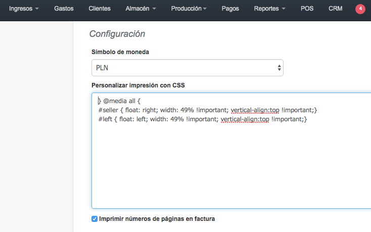 personalizar impresión con CSS