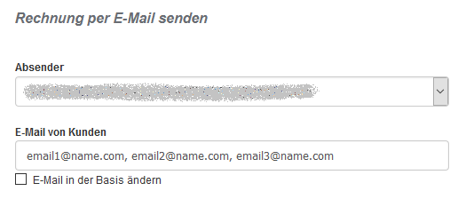 Senden per email 2
