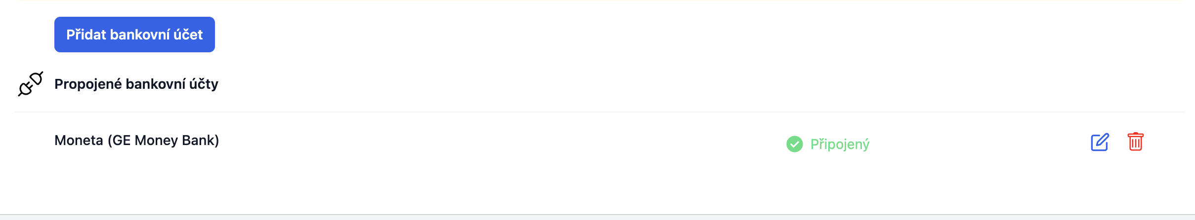 Kontomatik Pridat bankovni ucet