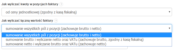 łączna wartość faktury