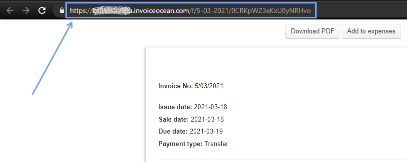 Sharing invoice3