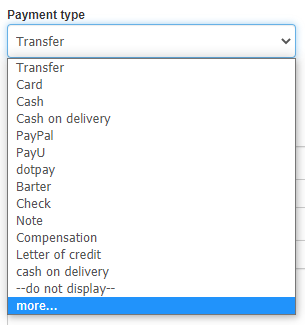 Payment options 2