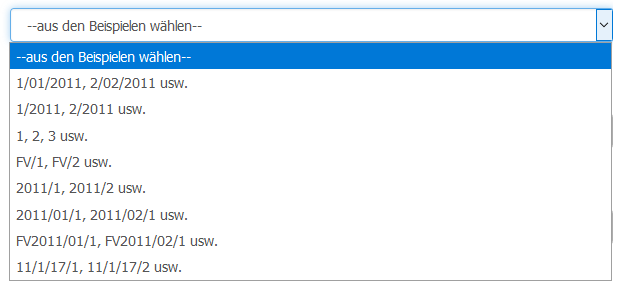 Rechnungsnummerierung