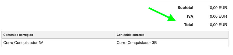 wygląd faktury po korekcie