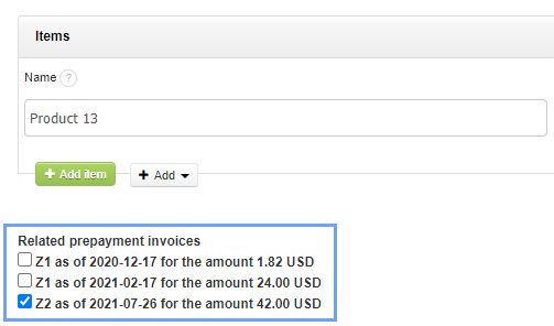 proforma prepayment final