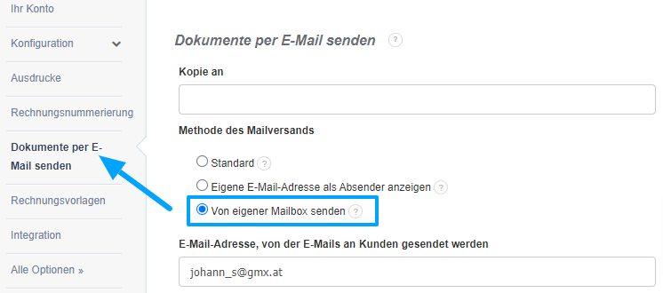 eigene Mailbox