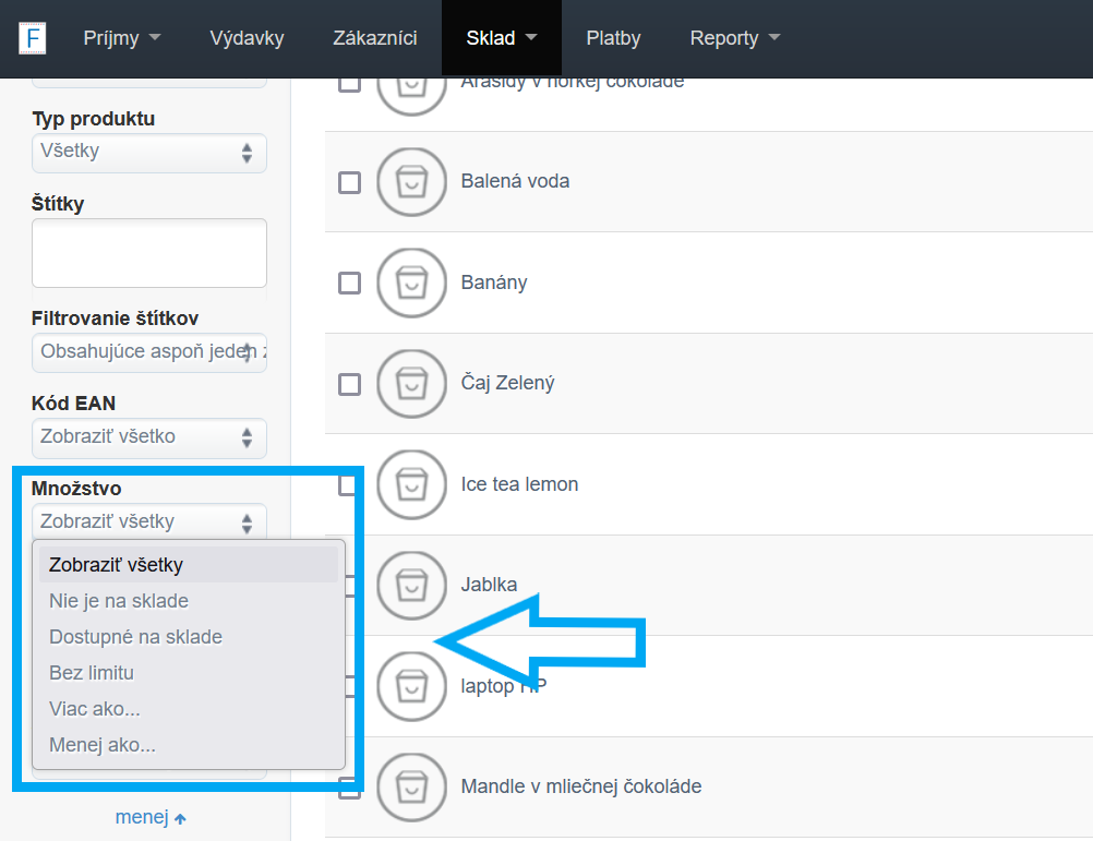 sprawdzanie dostęności produktów   mniej niż