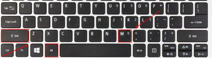 nueva posición en factura - acceso rápido de teclado