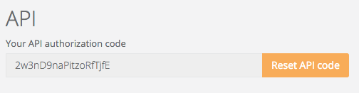 Example Sugester API authorization code