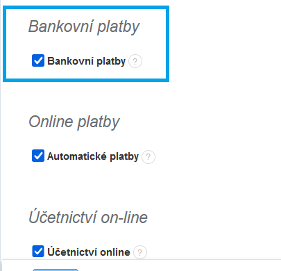 Bankovni platby