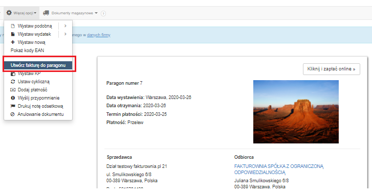 Faktura do paragonu1