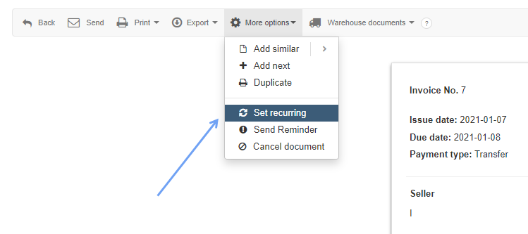 Recurring invoices 8