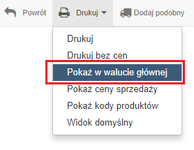 pokaż w walucie główniej