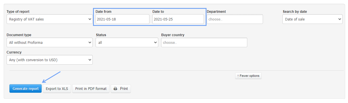 Registry of VAT sales 2