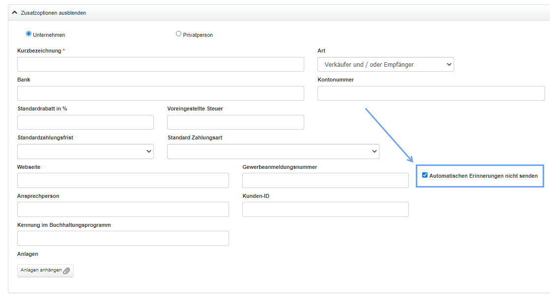 Erinnerung unbezahlte Rechnung 3