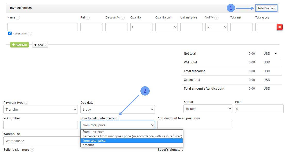 discount calculation