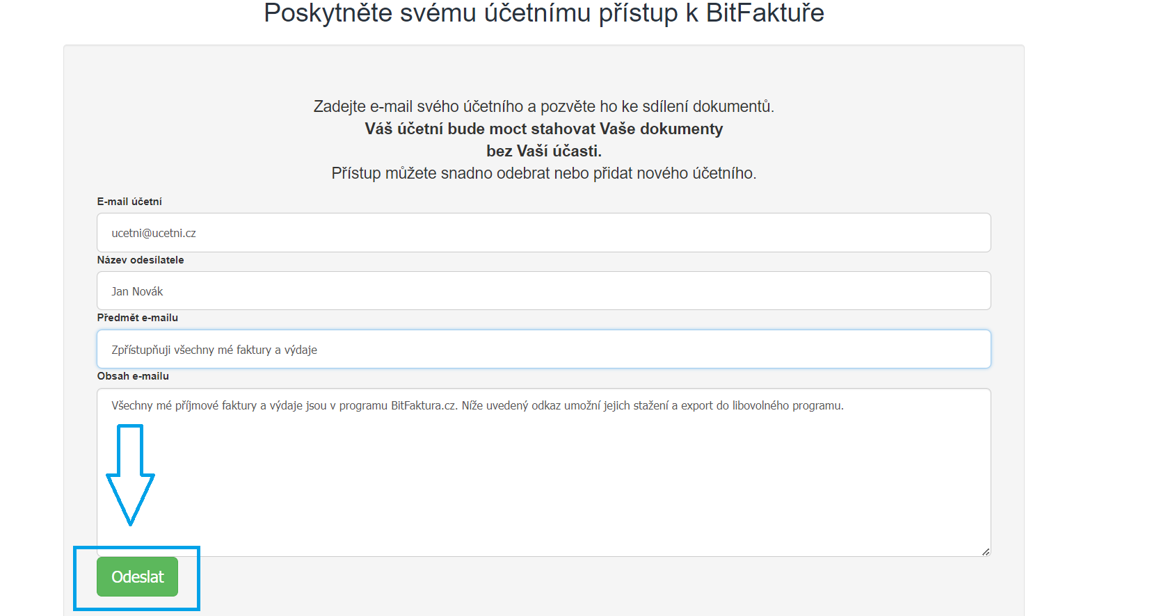 Pristup pro ucetniho 