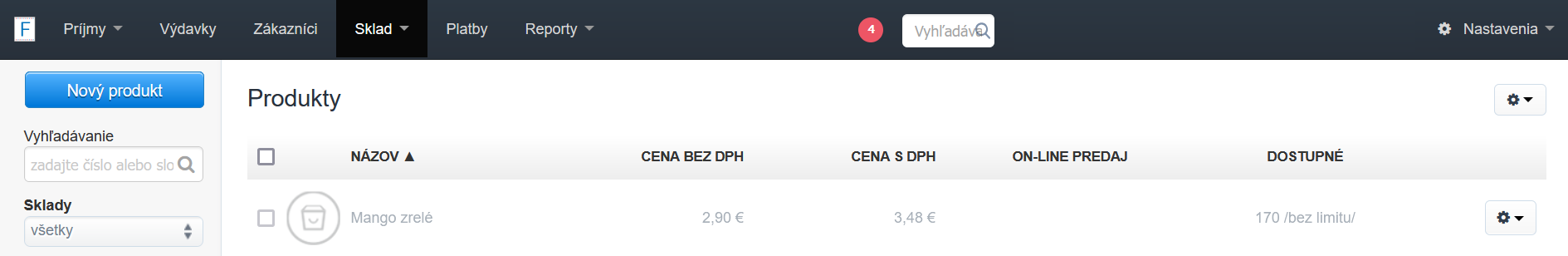 produkt szary nieaktywny