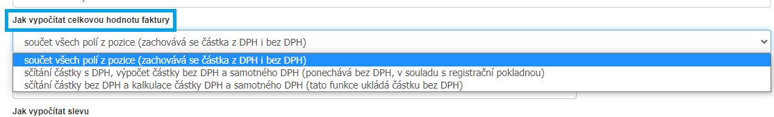Jak vypocitat celkovou hodnotu faktury