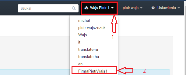 nazwa konta  adresu klienta 2