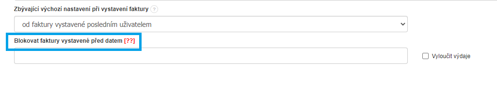 Jak blokovat faktury