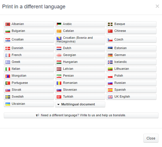 Invoice foreign language 4