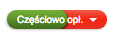 Dwukolorowy przycisk z napisem 'Częściowo opł.'. Zielona i czerwona część wskazująca częściową opłatę za fakturę.