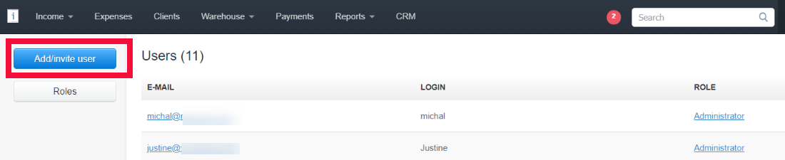 add access to the program 1
