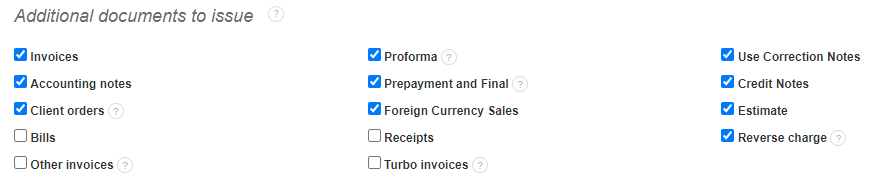 Additional documents