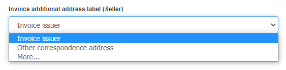 Different correspondence address 3
