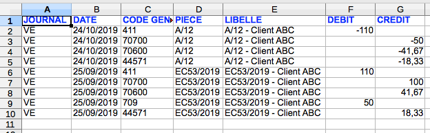 Factures Exports Comptables Logiciel Comptabilité Coala de Sage