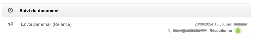 Suivi des relances par email factures impayées
